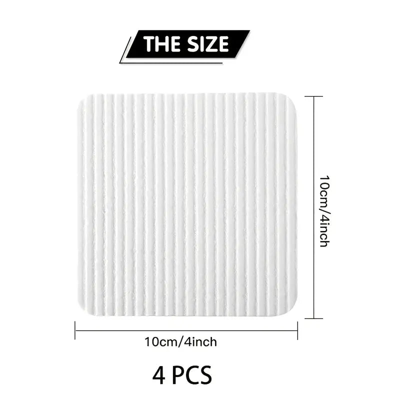 4pcs Non-slip Self-adhesive Floor Mat Stickers