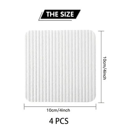 4pcs Non-slip Self-adhesive Floor Mat Stickers