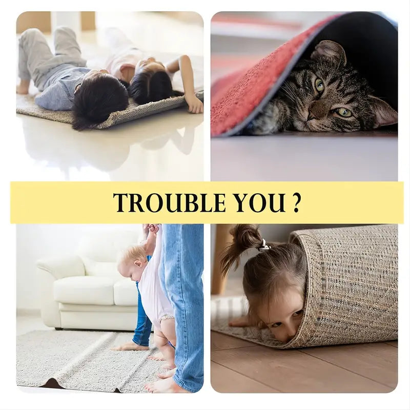 4pcs Non-slip Self-adhesive Floor Mat Stickers